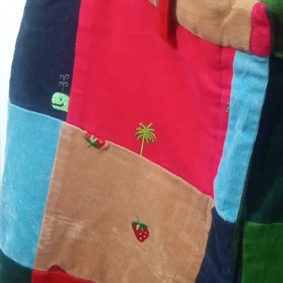 Lilly Pulitzer Multicolor Patchwork  Corduroy Pants - Picture 6 of 11